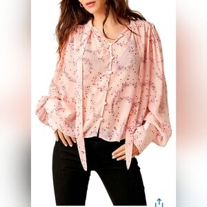 Free People "Stars Align Printed Top". NWT. XS